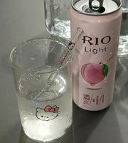 Hello Kitty Glass Straw Cup